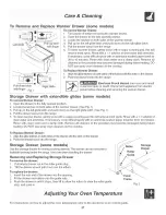 Предварительный просмотр 27 страницы Frigidaire CFES355EB4 Control Use & Care Manual