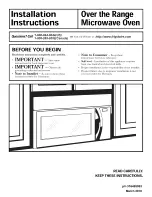 Frigidaire CFMV152CLBA Installation Instructions Manual preview