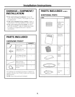 Preview for 4 page of Frigidaire CFMV152CLBA Installation Instructions Manual