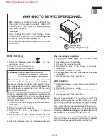 Предварительный просмотр 4 страницы Frigidaire CFMV157GB Service Manual