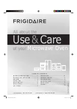 Frigidaire CFMV1645T Use & Care Manual preview