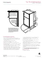 Preview for 3 page of Frigidaire CFTR1826L S? Specfications