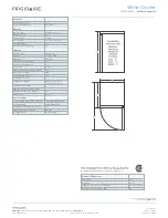 Preview for 2 page of Frigidaire CFWC38F6LS Specifications