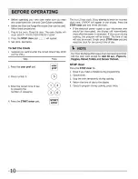 Preview for 10 page of Frigidaire CGBM185KBA Use & Care Manual