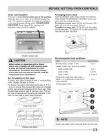 Предварительный просмотр 11 страницы Frigidaire CGDS3065KB1 Service Use & Care Manual