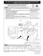 Frigidaire CGDS3065KB2 Service Installation Instructions Manual предпросмотр