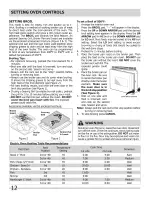 Preview for 12 page of Frigidaire CGEB27Z7HB3 Use & Care Manual