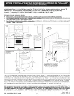 Preview for 5 page of Frigidaire CGEF3030PWA Installation Instructions Manual