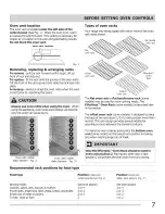 Preview for 7 page of Frigidaire CGEF3031KBB Use & Care Manual