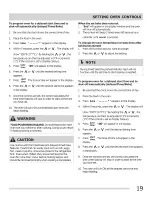 Preview for 19 page of Frigidaire CGEF3031KBB Use & Care Manual