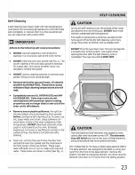 Preview for 23 page of Frigidaire CGEF3031KBB Use & Care Manual