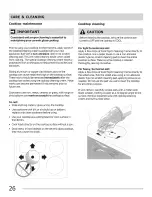 Preview for 26 page of Frigidaire CGEF3031KBB Use & Care Manual