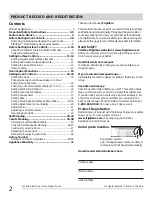 Preview for 2 page of Frigidaire CGEF3041KFA Important Safety Instructions Manual