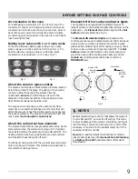 Preview for 9 page of Frigidaire CGEF3041KFA Important Safety Instructions Manual