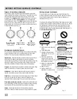 Preview for 10 page of Frigidaire CGEF3041KFA Important Safety Instructions Manual