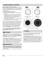 Preview for 12 page of Frigidaire CGEF3041KFA Important Safety Instructions Manual