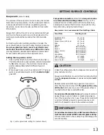 Preview for 13 page of Frigidaire CGEF3041KFA Important Safety Instructions Manual