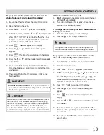 Preview for 19 page of Frigidaire CGEF3041KFA Important Safety Instructions Manual