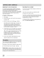 Preview for 22 page of Frigidaire CGEF3041KFA Important Safety Instructions Manual