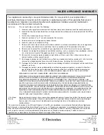 Preview for 31 page of Frigidaire CGEF3041KFA Important Safety Instructions Manual