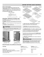 Preview for 7 page of Frigidaire CGEF3055KBB Use & Care Manual