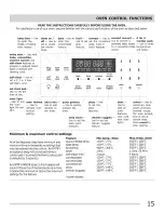 Preview for 15 page of Frigidaire CGEF3055KBB Use & Care Manual