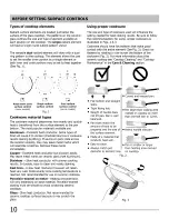 Preview for 10 page of Frigidaire CGEF3055MBB Use & Care Manual