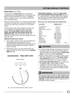 Preview for 13 page of Frigidaire CGEF3055MBB Use & Care Manual