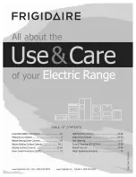 Preview for 1 page of Frigidaire CGEF3057KFC Use & Care Manual