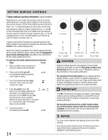 Preview for 14 page of Frigidaire CGEF3057KFC Use & Care Manual