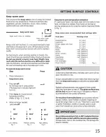 Preview for 15 page of Frigidaire CGEF3057KFC Use & Care Manual