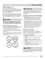 Preview for 35 page of Frigidaire CGEF3057KFC Use & Care Manual