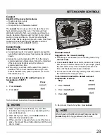 Предварительный просмотр 23 страницы Frigidaire CGEF3059RF Use And Care Manual