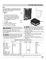 Предварительный просмотр 29 страницы Frigidaire CGEF3059RF Use And Care Manual