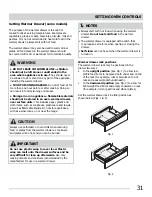 Предварительный просмотр 31 страницы Frigidaire CGEF3059RF Use And Care Manual