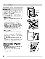 Предварительный просмотр 42 страницы Frigidaire CGEF3059RF Use And Care Manual