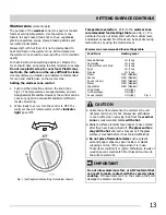 Предварительный просмотр 13 страницы Frigidaire CGEF3059RFA Use & Care Manual