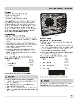 Предварительный просмотр 23 страницы Frigidaire CGEF3059RFA Use & Care Manual