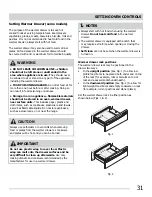 Предварительный просмотр 31 страницы Frigidaire CGEF3059RFA Use & Care Manual