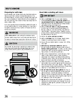 Предварительный просмотр 36 страницы Frigidaire CGEF3059RFA Use & Care Manual