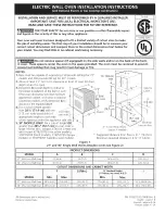 Preview for 1 page of Frigidaire CGEW3065KBB Installation Instructions Manual