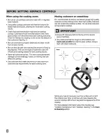 Preview for 8 page of Frigidaire CGIF3061NFB Use & Care Manual