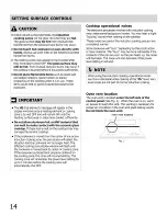 Preview for 14 page of Frigidaire CGIF3061NFB Use & Care Manual