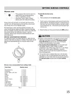 Preview for 15 page of Frigidaire CGIF3061NFB Use & Care Manual