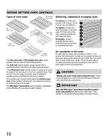 Preview for 16 page of Frigidaire CGIF3061NFB Use & Care Manual