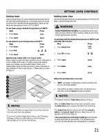 Preview for 21 page of Frigidaire CGIF3061NFB Use & Care Manual