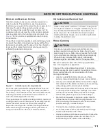 Preview for 11 page of Frigidaire CGIS3065PFD Use & Care Manual