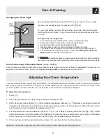 Preview for 21 page of Frigidaire CGLEF379DBE Use & Care Manual