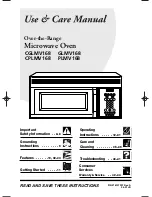 Preview for 1 page of Frigidaire CGLMV168 Use & Care Manual