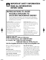 Preview for 2 page of Frigidaire CGLMV168 Use & Care Manual